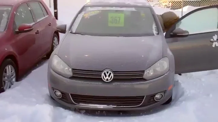 Brand New VW GOLF TDI Diesel Cold Weather Starting Test