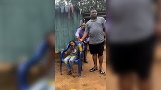 Father saves his little child 