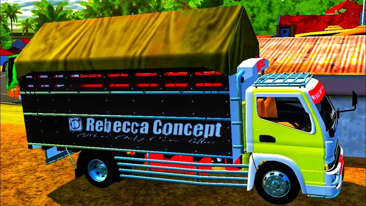 MOD BUSSID TERBARU TRUK  CANTER  REBBECA CORN SYNDICATE 