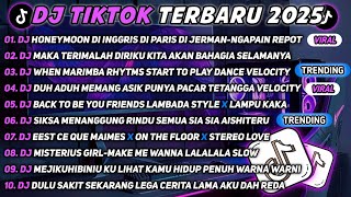 DJ TIKTOK TERBARU 2025|DJ HONEYMOON DI INGGRIS DI PARIS DI JERMAN-NGAPAIN REPOT|VIRAL TIKTOK🎶