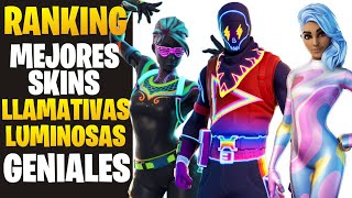 RANKING SKIN mas **LUMINOSAS RADIOACTIVAS VISTOSAS* | de mejor a peor | FORTNITE: BATTLE ROYALE 2021