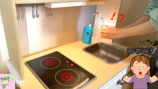 リアルおままごと　自動でお水がでるー！！ IKEA  kitchen