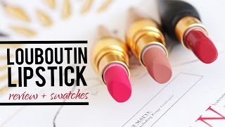 REVIEW  Christian Louboutin Lip Color + Live Lipstick Swatches