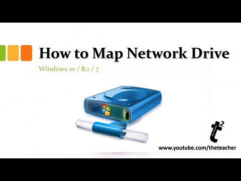 How to Map Network Drives in Windows 10 / 8.1 / 7 Tutorial | The Teacher