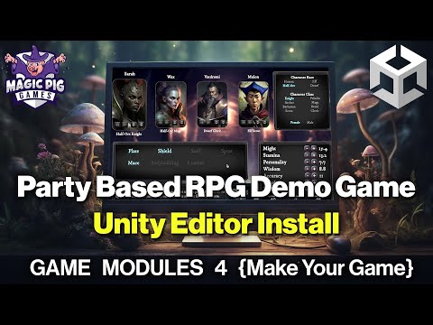 Party Based RPG Demo Game: Unity Editor Install Walkthrough {Game Modules 4 for Unity Game Dev}