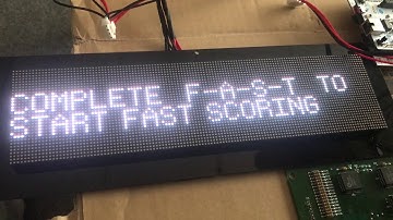 PIN2DMD Color LED DMD in a Data East Checkpoint 128x16