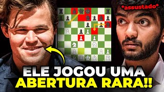 Carlsen usa Abertura RARA para PUNIR Gukesh em 10 lances!