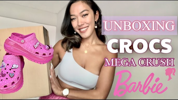 CROCS x BARBIE THE MOVIE COLLAB UNBOXING, FT. THREE PAIRS & BARBIE JIBBITZ  PACK