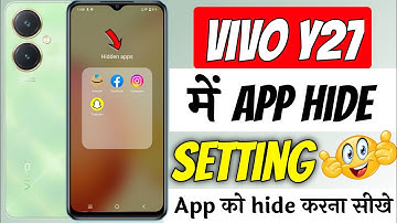 Vivo y27 app hide setting | how to hide app vivo y27 | Vivo y27 me app hide kaise kare