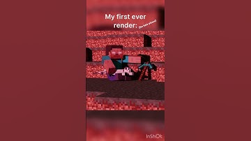 Minecraft Blender render #shorts #short #gaming #render #blender #3dart