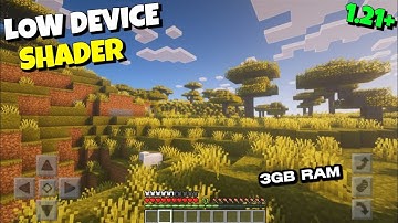 Best Low End Device Shader For Minecraft PE 1.21+ | New Shader For MCPE 1.21.92+ | NO LAG! 