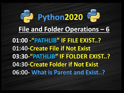 Python Pathlib | Pathlib Create File If Does Not Exist | Python Path Lib Create Folder If Not Exists