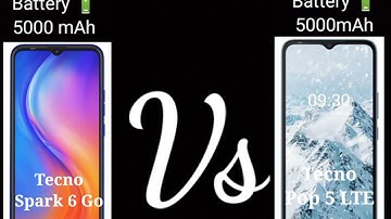 Tecno Spark 6 Go Vs Tecno Pop 5 LTE Spacs Compression
