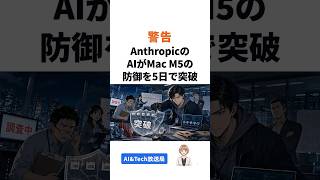 AnthropicのAIがMac M5の防御を5日で突破【#AIニュース速報 Shorts】
