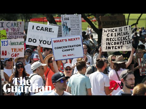 'This is not our country': anti-Trump demonstrators stage protest rallies in the US