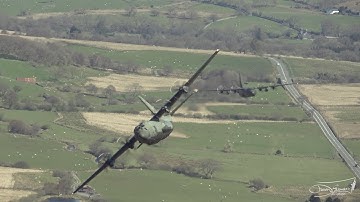 2 RAF C130 Hercules | Mach Loop | Darren Edwards Aviation