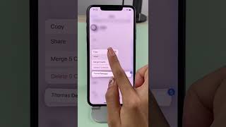 iPhone easily deleted or share contacts in bulk #iphonetips #iphone #imyfone #fyp