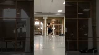 Rebeca Maria Zamfir (12) doing pirouettes