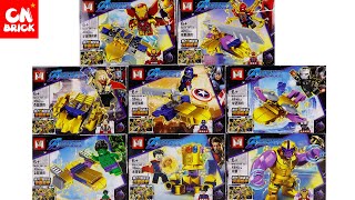 Unoffical Lego Marvel Avengers  8 in 1 to Thanos Mech MG1191 Unoffical Lego