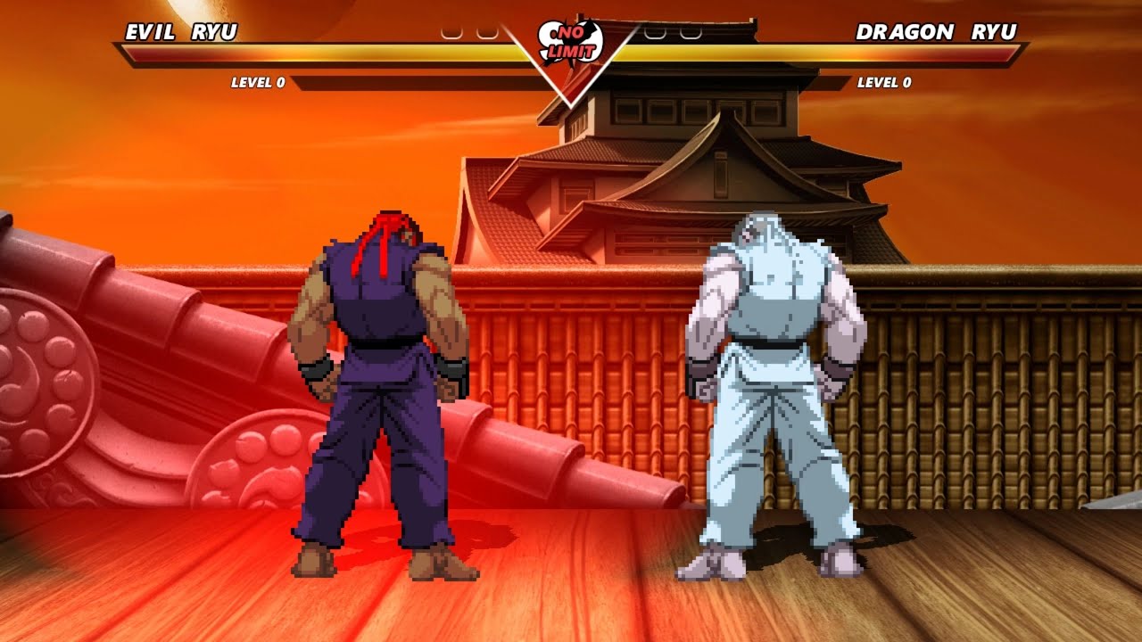 EVIL RYU vs DRAGON RYU - Highest Level Amazing Fight! - YouTube