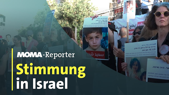 MOMA-Reporter: Stimmung in Israel | ARD Morgenmagazin