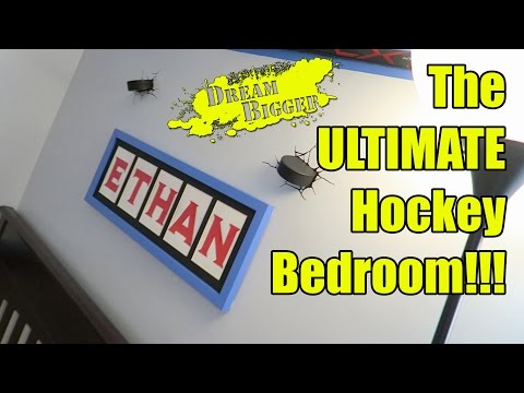 The Ultimate Hockey Bedroom #DIY #HomeProject