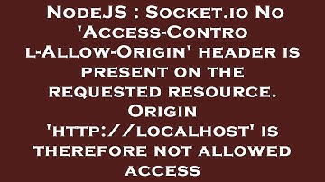 NodeJS : Socket.io No 
