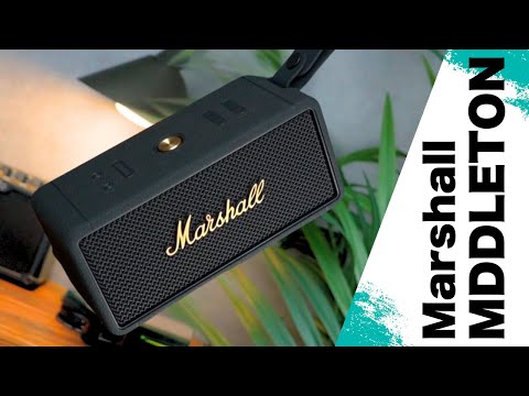 Marshall Middleton ブラック&プラス（箱付き） Marshall Middleton (Black and Brass) Waterproof portable
