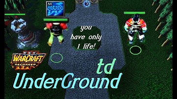 One of the most difficult TD with 1 life -Underground TD #1
