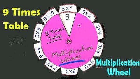 Maths working model | Multiplication Table Wheel Making | maths project | 9 Times Table