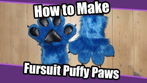 //Tutorial #12// Puffy Hand Paws for Fursuits + PDF Pattern