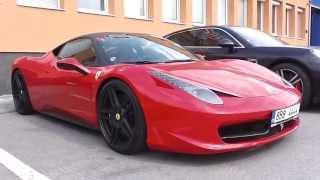 Novitec rosso ferrari 458 italia start up, revs & acceleration!