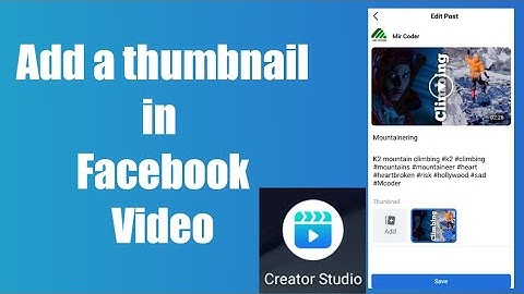 how to add/change thumbnail to facebook video | Add Change facebook video thumbnail 2021