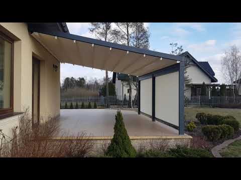 Pergola Premium + Rolety Screen + elektryką Somfy Zadaszenie Tarasu Joker Junior