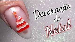 Unhas Decoradas para o Natal com Esmalte em Gel- Rápida e Fácil.🎄🎅🏻