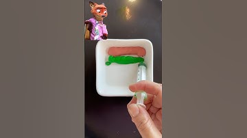 Zootopia Color Mixing (Part 1) #zootopia2 #colormixing #satisfying