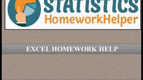 Excel Homework Help