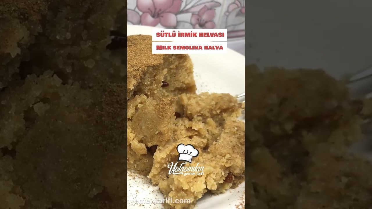 Milk Semolina Dessert in 60 Seconds! 🇹🇷 | Turkish Helva 🍮🇹🇷