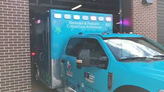 Neonatal and pediatric ambulance at Blank Children's Hospital