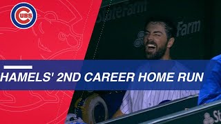 Cole Hamels belts his 2nd career home run