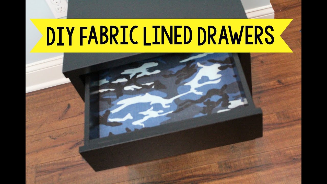 DIY Fabric Drawer Liners - The Cards We Drew