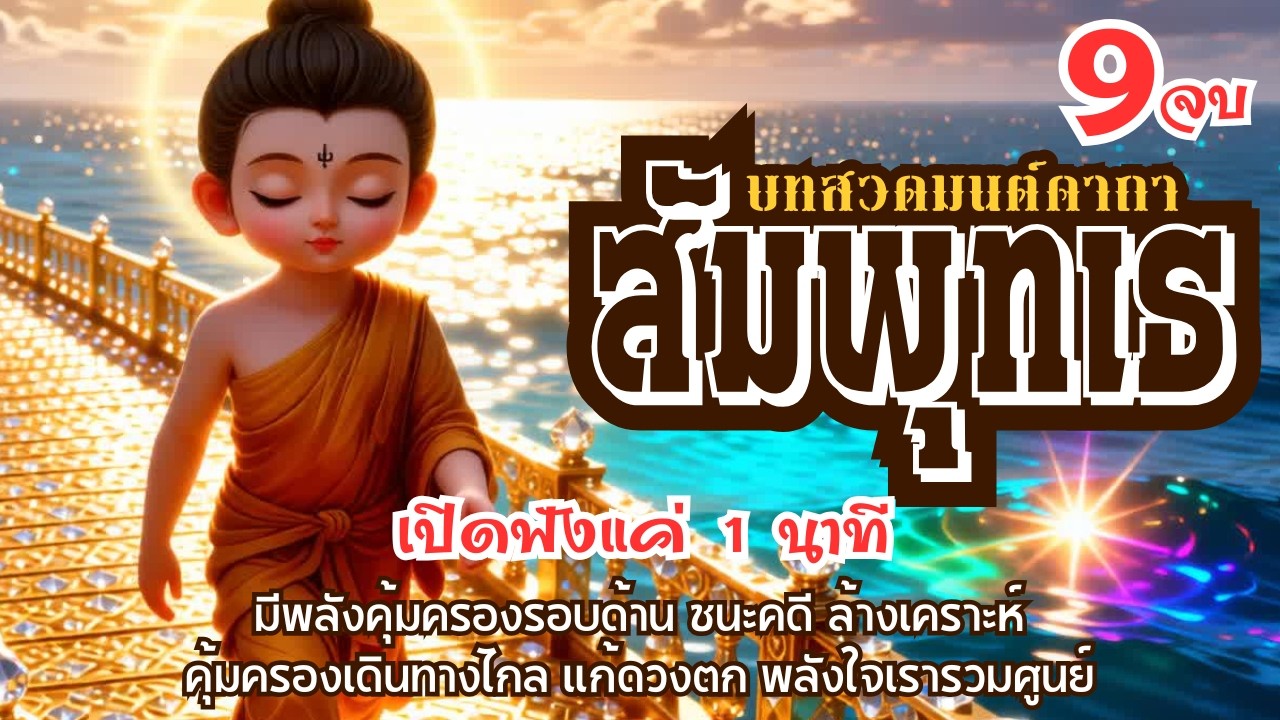 🌸เพลงสวดมนต์คาถา: สัมพุทเธ | 💦เพราะการส่งต่อ ธรรมะ ชนะการให้ทั้งปวง💦