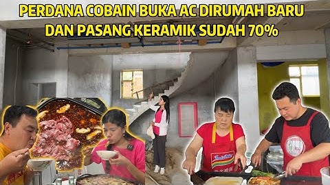 AC RUMAH BARU PERTAMA KALI NYALA! LANJUT BERBAGI MAKANAN & MAKAN HOTPOT