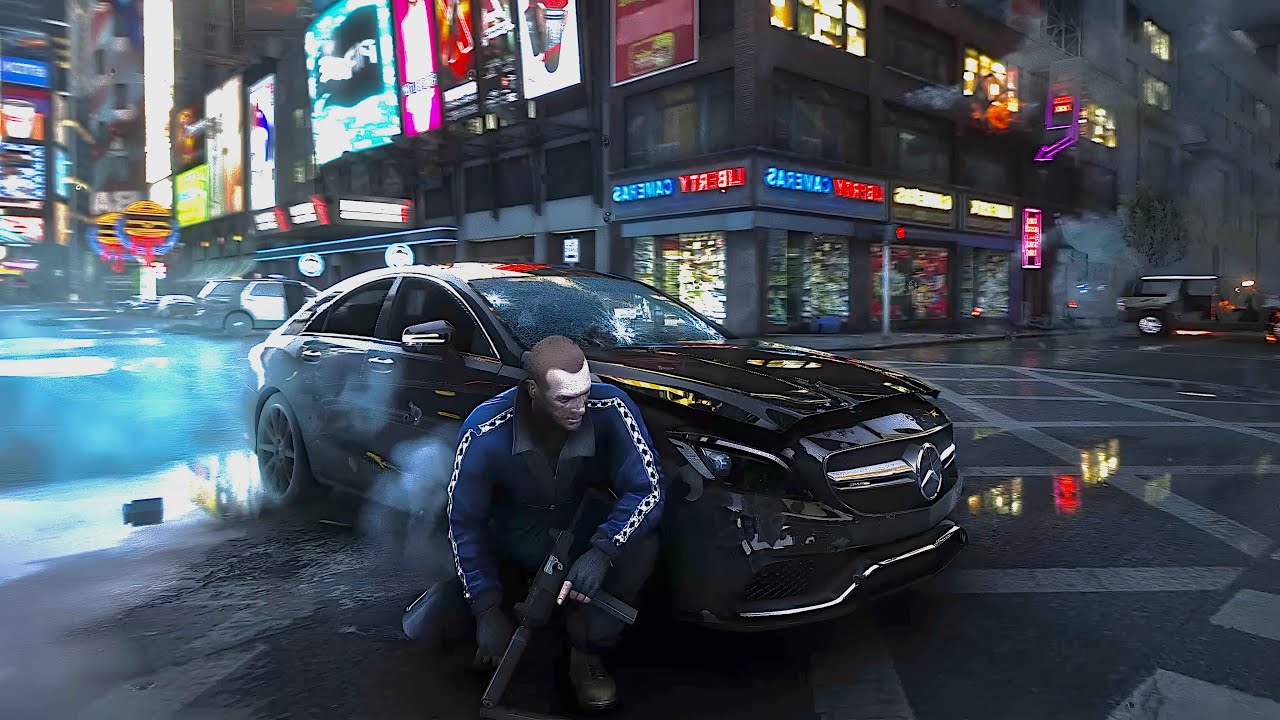 𝗚𝗧𝗔 𝟰 in 𝗚𝗧𝗔 𝟱 Graphics Engine - 𝗚𝗧𝗔 𝗜𝗩 𝗥𝗲𝗺𝗮𝘀𝘁𝗲𝗿𝗲𝗱 ⁴ᴷ RAY TRACING - YouTube