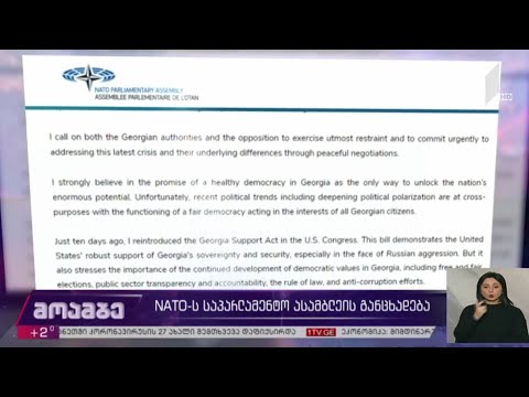 ნატო-ს საპარლამენტო ასამბლეის განცხადება