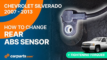 How to replace the Rear ABS Sensor 2007 - 2013 Chevrolet Silverado 🚗