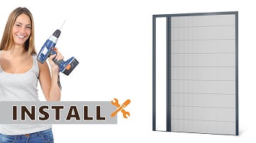 How to install Pleated insect net door - DIY