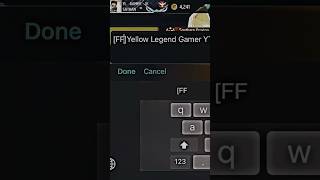 Dark Yellow name code freefire ? trending viral srilanka garenafreefire foryou wildcookbook