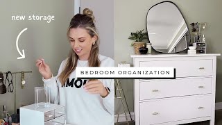 Organization, NEW storage, decor, cleaning, painting! Amazon organisation! Bedroom Makeover Pt 2