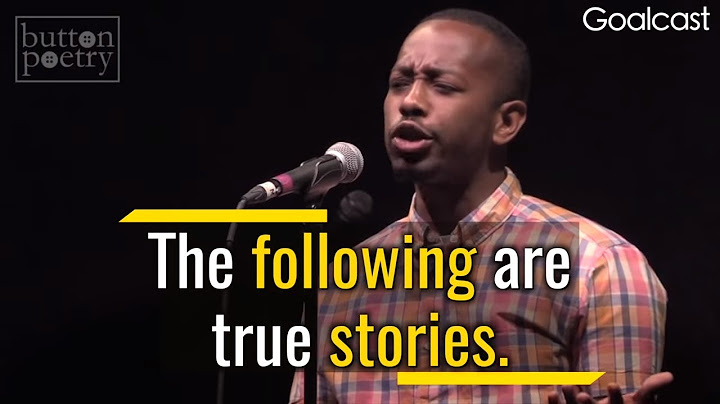 This Poem Will Change Your Life | Rudy Francisco - Complainers | Goalcast